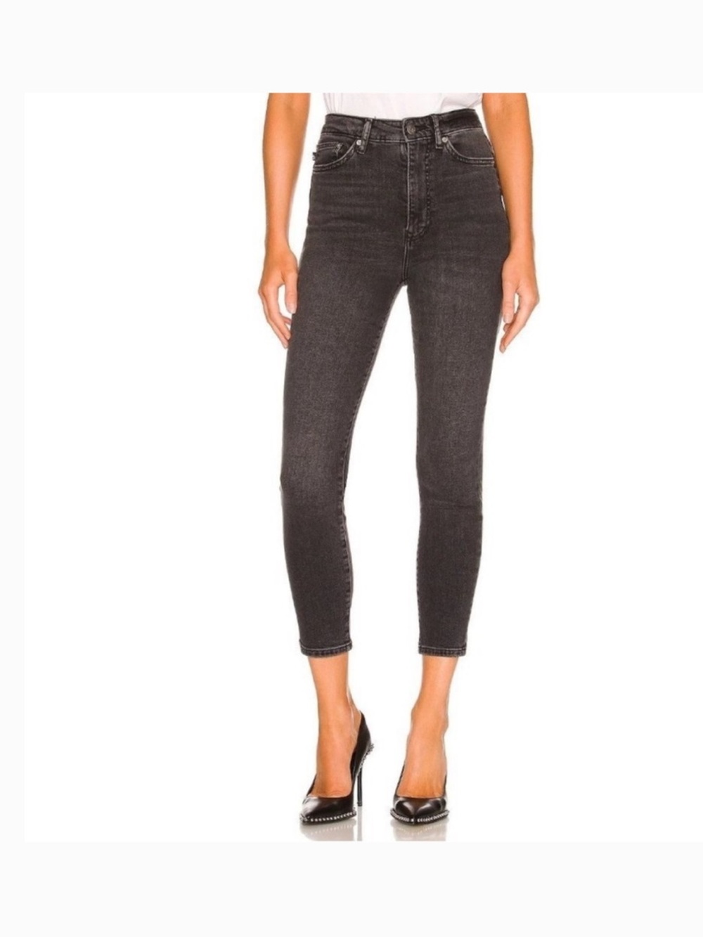 Lovers and Friends Mason High-Rise Black Stretchy Skinny Jeans in size 25